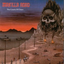 Manilla Road - Courts of Chaos (12” LP Limited edition of 250 on  royal blue, white & red splatter v