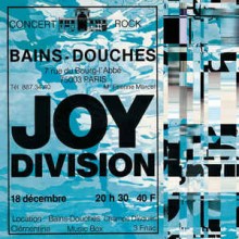Joy Division - Les Bains Douches (12” LP Unofficial Release, on 180G HQ Virgin Vinyl. Classic Death