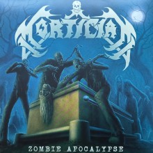 Mortician - Zombie Apocalypse (Vinyl, 12”, 45 RPM, EP, Reissue, Repress, Blue Sea With White, Bone W