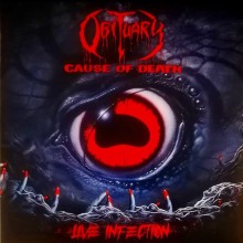 Obituary - Cause Of Death - Live Infection (Vinyl, LP, Album, Blood Red )